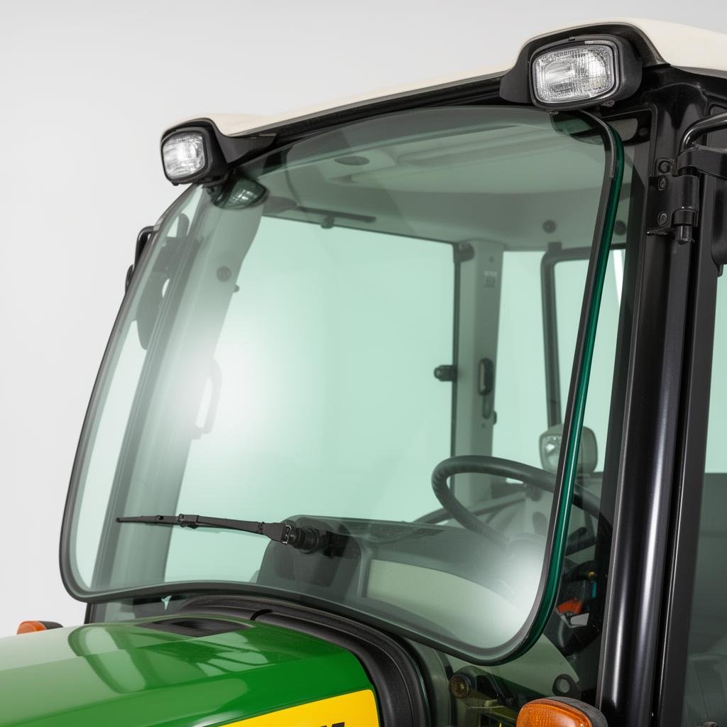 Vidro temperado para cabine de trator agrícola